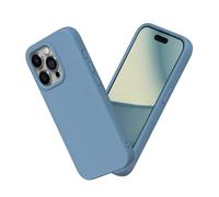 RhinoShield Case Compatible with [iPhone 15 Pro] | SolidSuit - Shock Absorbent Slim Design Protective Cover with Premium Matte Finish 3.5M / 11ft Drop Protection - Tide Blue