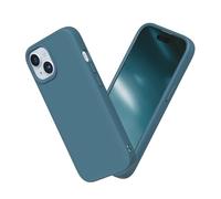 RhinoShield Case Compatible with [iPhone 15] | SolidSuit - Shock Absorbent Slim Design Protective Cover with Premium Matte Finish 3.5M / 11ft Drop Protection - Ocean Blue