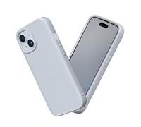 RhinoShield Case Compatible with [iPhone 15] | SolidSuit - Shock Absorbent Slim Design Protective Cover with Premium Matte Finish 3.5M / 11ft Drop Protection - Ash Grey