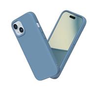 RhinoShield Case Compatible with [iPhone 15] | SolidSuit - Shock Absorbent Slim Design Protective Cover with Premium Matte Finish 3.5M / 11ft Drop Protection - Tide Blue
