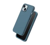 RhinoShield Case Compatible with [iPhone 15] | SolidX - Reinforced Shock-Absorbing Slim Design Protective Cover with 3.5M / 11ft Drop Protection - Ocean Blue