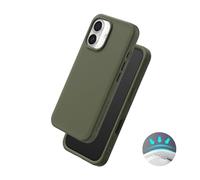 RhinoShield Case Compatible with [iPhone 16 Plus] | SolidX - Reinforced Shock-Absorbing Slim Design Protective Cover with 3.5M / 11ft Drop Protection - Seaweed Green