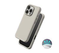 RhinoShield Case Compatible with [iPhone 16 Pro Max] | SolidX - Reinforced Shock-Absorbing Slim Design Protective Cover with 3.5M / 11ft Drop Protection - Shell Beige