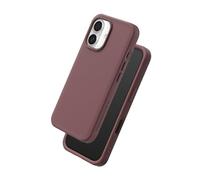 RhinoShield Case Compatible with [iPhone 16] | SolidX - Reinforced Shock-Absorbing Slim Design Protective Cover with 3.5M / 11ft Drop Protection - Deep Mauve