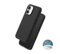 RhinoShield Case Compatible with [iPhone 16] | SolidX - Reinforced Shock-Absorbing Slim Design Protective Cover with 3.5M / 11ft Drop Protection - Classic Black
