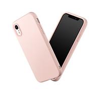 RhinoShield Case Compatible with [iPhone XR] | SolidSuit - Shock Absorbent Slim Design Protective Cover with Premium Matte Finish 3.5M / 11ft Drop Protection Changeable Camera Rings - Blush Pink