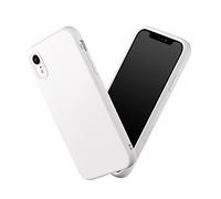 RhinoShield Case Compatible with [iPhone XR] | SolidSuit - Shock Absorbent Slim Design Protective Cover with Premium Matte Finish 3.5M / 11ft Drop Protection Changeable Camera Rings - Classic White