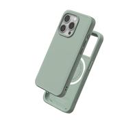 RhinoShield Case Compatible with Magsafe for [iPhone 15 Pro Max] | SolidX - Reinforced Shock-Absorbing Slim Design Protective Cover with 3.5M / 11ft Drop Protection - Sage Green