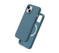 RhinoShield Case Compatible with Magsafe for [iPhone 15] | SolidX - Reinforced Shock-Absorbing Slim Design Protective Cover with 3.5M / 11ft Drop Protection - Ocean Blue