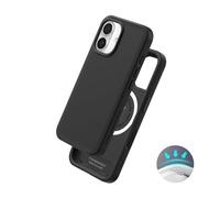 RhinoShield Case Compatible with Magsafe for [iPhone 16 Plus] | SolidX - Reinforced Shock-Absorbing Slim Design Protective Cover with 3.5M / 11ft Drop Protection - Classic Black