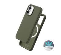 RhinoShield Case Compatible with Magsafe for [iPhone 16 Plus] | SolidX - Reinforced Shock-Absorbing Slim Design Protective Cover with 3.5M / 11ft Drop Protection - Seaweed Green