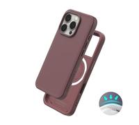 RhinoShield Case Compatible with Magsafe for [iPhone 16 Pro] | SolidX - Reinforced Shock-Absorbing Slim Design Protective Cover with 3.5M / 11ft Drop Protection - Deep Mauve