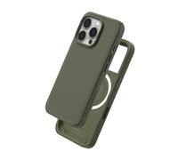 RhinoShield Case Compatible with Magsafe for [iPhone 16 Pro] | SolidX - Reinforced Shock-Absorbing Slim Design Protective Cover with 3.5M / 11ft Drop Protection - Seaweed Green