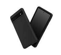 RhinoShield Case Compatible with [Pixel 6a] | SolidSuit - Shock Absorbent Slim Design Protective Cover with Premium Matte Finish 3.5M / 11ft Drop Protection - Classic Black