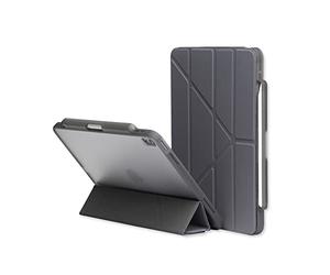 RHINOSHIELD Case for iPad compatible with [iPad Air 4/5-10.9 inch/iPad Air M2/M3-11 inch] | Multi-angle Stand, Detachable Magnetic Folio, Apple Pencil Holder, Drop Resistant - Ultimate Gray