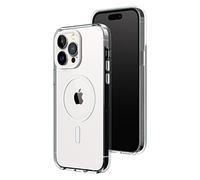 RHINOSHIELD Clear Case Compatible with Magsafe for [iPhone 14 Pro Max] | Superior magnetic, Advanced Yellowing Resistance, Crystal Clear, Protective and Customizable Clear Phone Case White Camera Ring