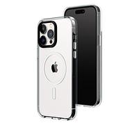 RHINOSHIELD Clear Case Compatible with Magsafe for [iPhone 14 Pro Max] | Superior magnetic, Advanced Yellowing Resistance, Crystal Clear, Protective and Customizable Clear Phone Case-Black Camera Ring
