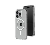 RhinoShield Clear Case Compatible with Magsafe for [iPhone 15 Pro] | Superior magnetic, Advanced Yellowing Resistance,Crystal Clear,Protective and Customizable Clear Phone Case-White Camera Ring