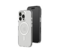 RhinoShield Clear Case Compatible with Magsafe for [iPhone 16 Pro Max] | Superior magnetic, Advanced Yellowing Resistance, Protective Phone Case, Camera Control Cutout Design - White Camera Ring