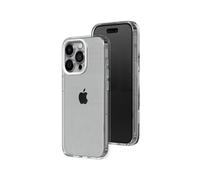 RhinoShield Crystal Clear Case Compatible with [iPhone 15 Pro Max] | Advanced Yellowing Resistance, High Transparency, Protective and Customizable Clear Phone Case - White Camera Ring