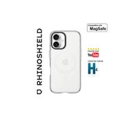 RhinoShield Cover Clear con Pulsante di controllo della fotocamera Compatibile MagSafe per [iPhone 16] Magnetismo superiore, resistenza allo ingiallimento, Protezione rinforzata - Anello fotocamera Ne