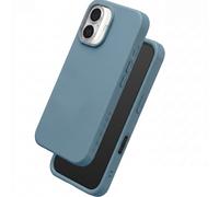 Rhinoshield, Cover per iPhone 16 Modèle SolidX Soft Touch Antiurto, Blu