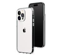 RhinoShield Crystal Clear Case Compatible with [iPhone 13 Pro Max] | Advanced Yellowing Resistance, High Transparency, Protective and Customizable Clear Phone Case - White Camera Ring
