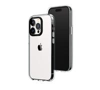 RhinoShield Crystal Clear Case Compatible with [iPhone 14 Pro] | Advanced Yellowing Resistance, High Transparency, Protective and Customizable Clear Phone Case - Black Camera Rim