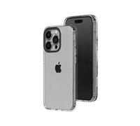 RhinoShield Crystal Clear Case Compatible with [iPhone 15 Pro] | Advanced Yellowing Resistance, High Transparency, Protective and Customizable Clear Phone Case - Black Camera Ring