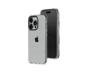 RHINOSHIELD Custodia trasparente compatibile con iPhone 15 Pro, resistenza all'ingiallimento avanzata, alta trasparenza, protettiva e personalizzabile, custodia trasparente per telefono, anello per