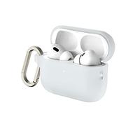 RhinoShield AirPods Case with Carabiner Compatible with Apple [AirPods PRO 2] | Military Grade Drop Protection, Scratch Resistant, Wireless Charging - [Transparent, Standard Set]