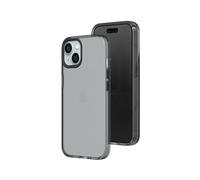 RhinoShield JellyTint - Custodia protettiva trasparente colorata compatibile con iPhone 15, supera gli standard militari, antigraffio, antiurto, colori di tendenza - grigio cenere