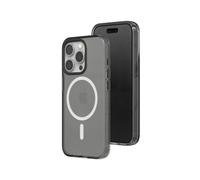 RHINOSHIELD JellyTint - Custodia protettiva trasparente compatibile con MagSafe per iPhone 15 Pro, forza magnetica superiore, supera gli standard militari di caduta, antigraffio, antiurto, nero cenere