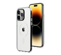 RhinoShield Magsafe Compatible Clear Case per [iPhone 15] Forza magnetica superiore, elevata trasparenza e resistenza all'ingiallimento. Personalizzabile - Contorno nero della lente fotografica - Nouv