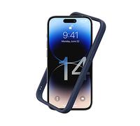 RhinoShield Bumper Case Compatible with [iPhone 14 Pro] | CrashGuard NX - Shock Absorbent Slim Design Protective Cover 3.5M / 11ft Drop Protection - Navy Blue