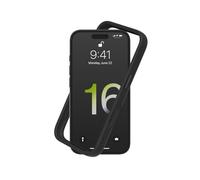 RhinoShield Bumper Case Compatible with [iPhone 16] | CrashGuard - Shock Absorbent Slim Design Protective Cover 3.5M / 11ft Drop Protection - Black