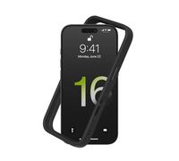 RhinoShield Bumper Case Compatible with [iPhone 16 Pro] | CrashGuard - Shock Absorbent Slim Design Protective Cover 3.5M / 11ft Drop Protection - Black
