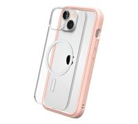 RhinoShield Mod NX Custodia modulare compatibile con MagSafe per [iPhone 14] Forza magnetica superiore, personalizzabile. Assorbe l'impatto di cadute da 3,5 metri - Rosa cipria - Nouvo