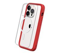 RhinoShield Mod NX Custodia modulare compatibile con MagSafe per [iPhone 14 Pro] Forza magnetica superiore, personalizzabile. Assorbe l'impatto di cadute da 3,5 metri - Rosso - Nouvo