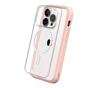 RhinoShield Mod NX Custodia modulare compatibile con MagSafe per [iPhone 14 Pro] Forza magnetica superiore, personalizzabile. Assorbe l'impatto di cadute da 3,5 metri - Rosa cipria - Nouvo