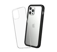 RhinoShield Modular Case compatible with [iPhone 12/12 Pro] | Mod NX - Customizable Shock Absorbent Heavy Duty Protective Cover - Black
