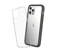 RhinoShield Modular Case compatible with [iPhone 12/12 Pro] | Mod NX - Customizable Shock Absorbent Heavy Duty Protective Cover - Graphite