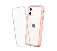RhinoShield Modular Case compatible with [iPhone 12 mini] | Mod NX - Customizable Shock Absorbent Heavy Duty Protective Cover - Blush Pink
