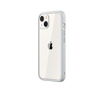 RhinoShield Modular Case compatible with [iPhone 13] | Mod NX - Customizable Shock Absorbent Heavy Duty Protective Cover - Platinum Gray