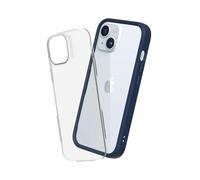RhinoShield Modular Case Compatible with [iPhone 15] | Mod NX - Customizable Shock Absorbent Heavy Duty Protective Cover 3.5M / 11ft Drop Protection - Navy Blue
