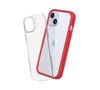 RhinoShield Modular Case Compatible with [iPhone 15] | Mod NX - Customizable Shock Absorbent Heavy Duty Protective Cover 3.5M / 11ft Drop Protection - Red