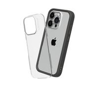 RhinoShield Modular Case Compatible with [iPhone 15 Pro] | Mod NX - Customizable Shock Absorbent Heavy Duty Protective Cover 3.5M / 11ft Drop Protection - Graphite