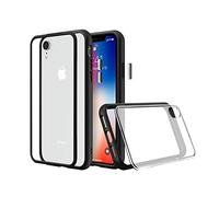 RhinoShield Modular Case compatible with [iPhone XR] | Mod NX - Customizable Shock Absorbent Heavy Duty Protective Cover - Shockproof Black Bumper with Clear Back