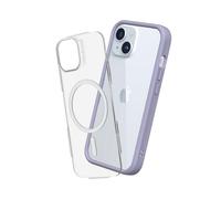 RhinoShield Modular Case Compatible with MagSafe for [iPhone 15] | Mod NX - Superior Magnetic Pull Force, Customizable Heavy Duty Protective Cover 3.5M / 11ft Drop Protection - Lavender
