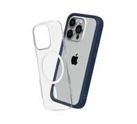 RhinoShield Modular Case Compatible with MagSafe for [iPhone 15 Pro Max] | Mod NX - Superior Magnetic Pull Force, Customizable Heavy Duty Protective Cover 3.5M / 11ft Drop Protection - Navy Blue